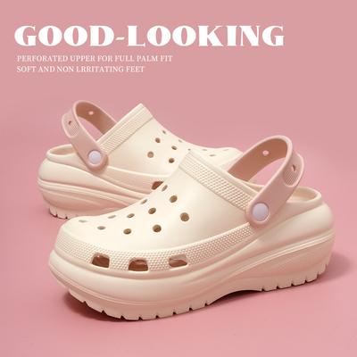 EVA Nimbus Stepping On Shit Feeling Women's New Heightening Sandals Muffin Thick Sole Outer Wear Bag Head Beach Cool Slippers