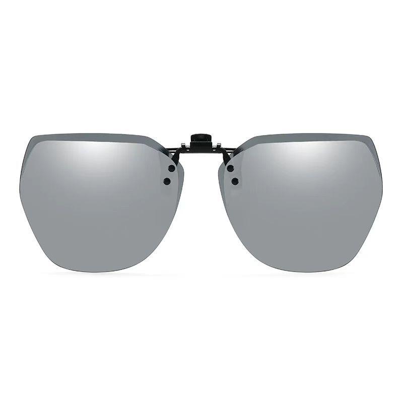 Polarized Clip On Sunglasses Men Women Photochromic Car Driver Goggles Night Vision Glasses Anti Glare Vintage Square Glasses