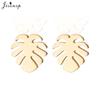 Casual Stainless Steel Tree of Life Earring for Women Lotus Grass Ear Jewelry Girls Delicate Flower Earrings Gifts Accessories