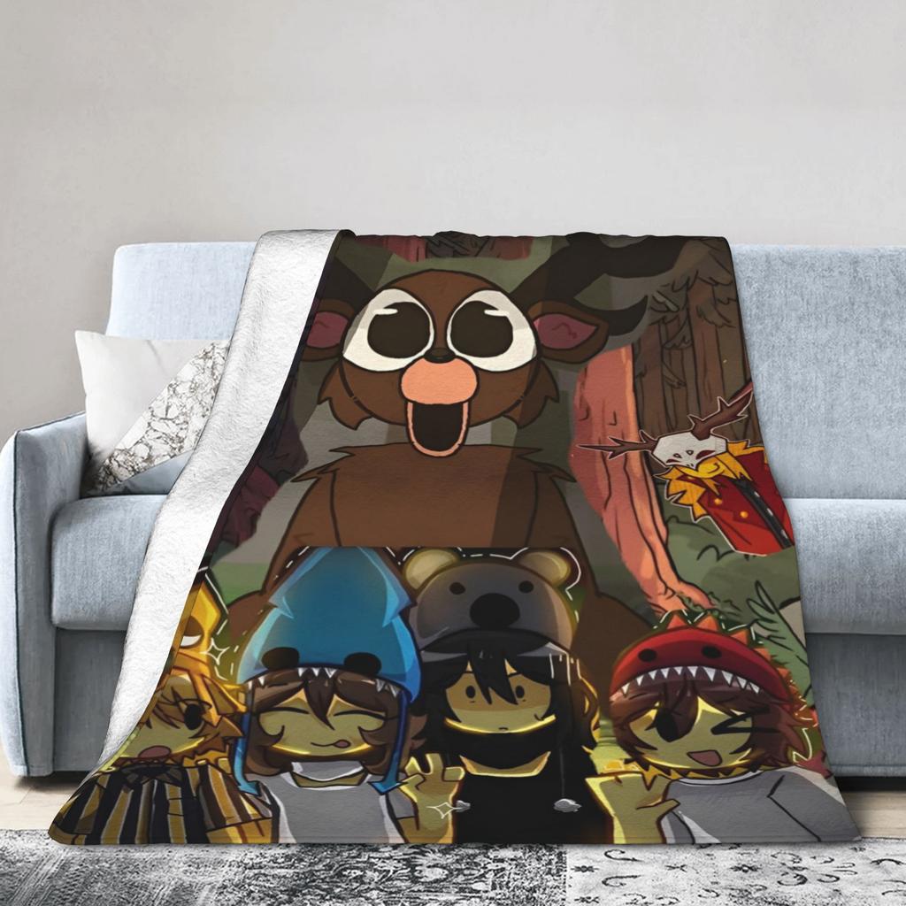 99 Nights in the Forests Throw Blanket for Couch Video Games Soft Fuzzy Plush Blanket Multiple Sizes Bedspread for All Seasons