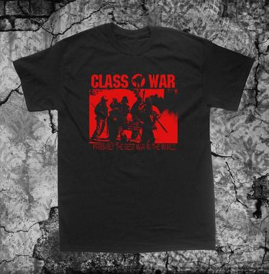230 Gsm 100% Cotton Class War T Shirt Anarchy Crust Anarcho Punk Political Human Rights Nausea Filth Leftover Crack Choking Victim Assuck Totalitar Su