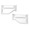 2Pcs Seat Belt Buckle Cover Trim Cap Matt Plated Protective Stylish High Hardness Replacement for Benz Vito W447
