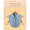 Children's Versatile Denim Dickey Faux Collar for Sweaters and Ladies - Multifunctional Pointed Collar Decoration