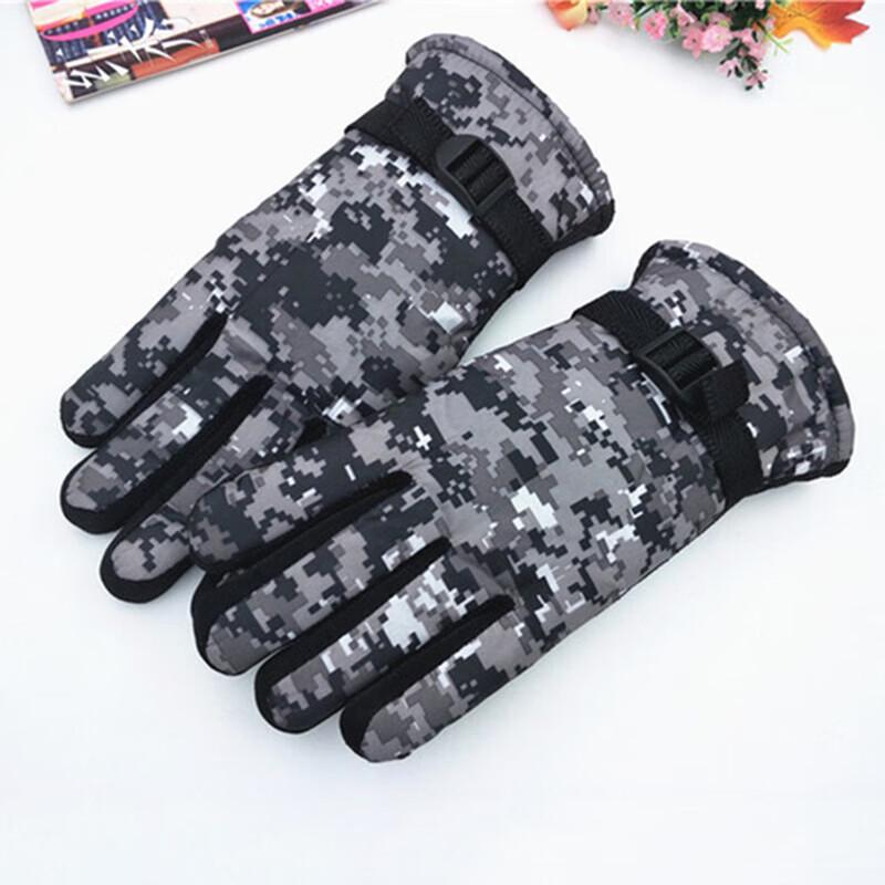Adult Winter Thermal Camouflage Cycling Gloves