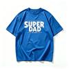 Vintage Super Dad Graphic TShirt For Unisex Fathers Day Gift Retro Distressed Print Cotton Casual Short Sleeve Tees Harajuku Y2k