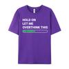 Family Short Sleeve Tops Tees Summer O Neck 100 Cotton Unisexs Tshirts Hold On Let Me Overthink Family Tees Classic