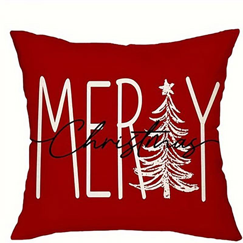 Christmas Gnome Heart Throw Pillow Covers, Festive Couple Cushion Cases for Holiday Decor