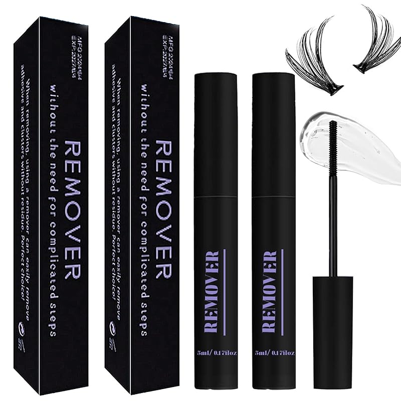 Набор для склеивания и закрепления ресниц 3 шт. Набор для самостоятельного наращивания ресниц с водостойким клеем для пучковых ресниц, фиксация 72 часа и закрепление, ремувер для ресниц, пинцет для наращивания ресниц D