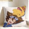 Pillow Cover Anime D-DigimonS  Novelty Pillow Case For Sofa Couch Bed Living Room Pillowcases