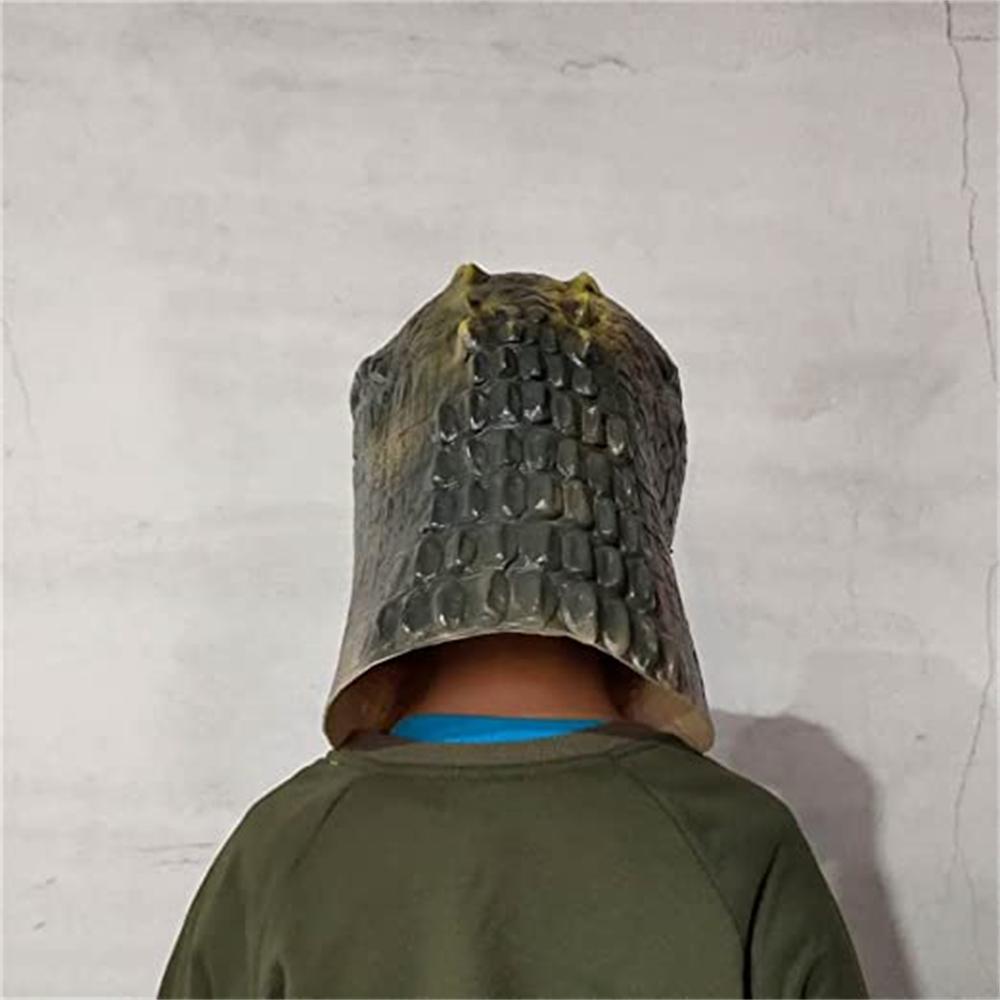 Alligator Maske Maskerade Party Erwachsene Latex Reptil Tier Vollen Kopf Helm Halloween Karneval Cosplay Krokodil Kleidung Requisiten