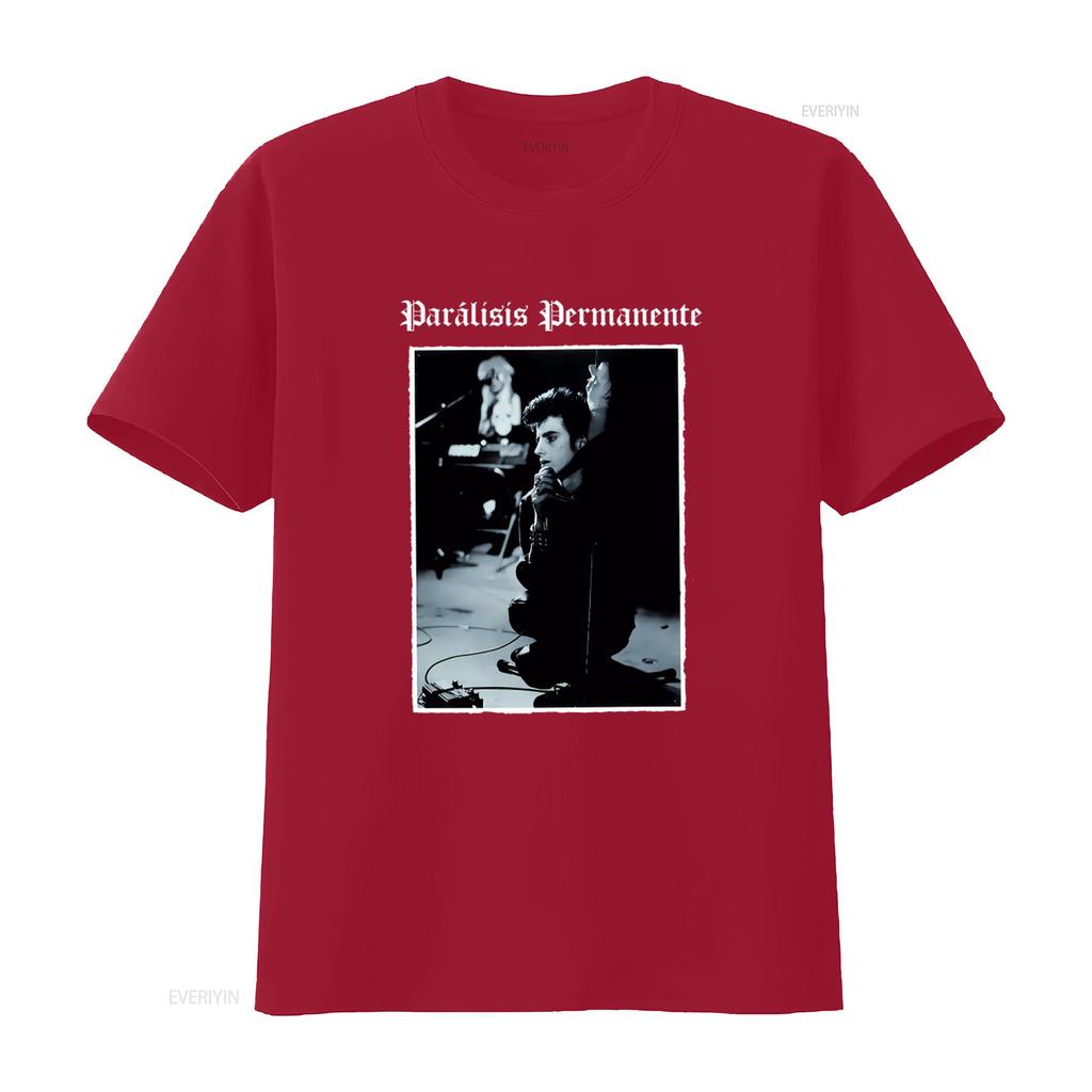 Paralisis Permanente Punk Rock Band Performance T-Shirt für Retro Style Musikliebhaber vintage Gewaschen Leicht Bequem