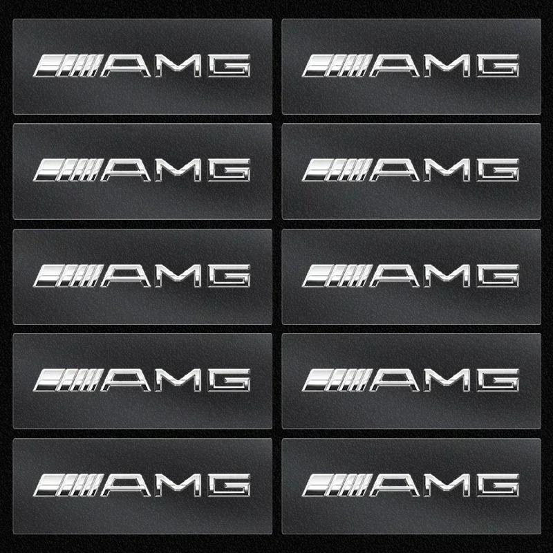Car Front Seat Headrests Badge Decal Car Side Window Stickers for Mercedes Benz AMG W204 W205 W212 W213 W177 W176 W117 X253 W247