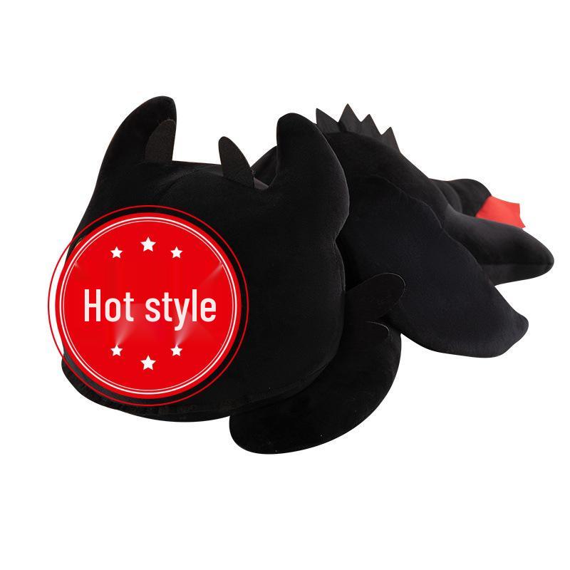 Toothless Dragon Plush Laying Style Pillow - Girls' Birthday Gift