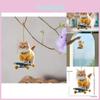 Adorable Acrylic Cat Skateboard Car Ornament Fun Stylish Decor For Your Vehicle