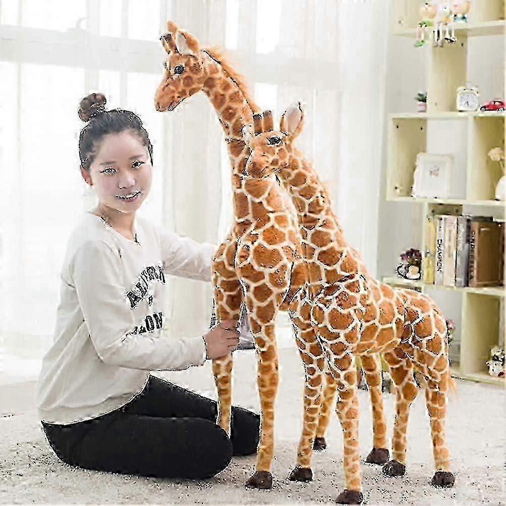 Large Standing Giraffe Plush Toy, Soft Stuffed Animal for Kids Nursery Decor Baby Shower Gift
