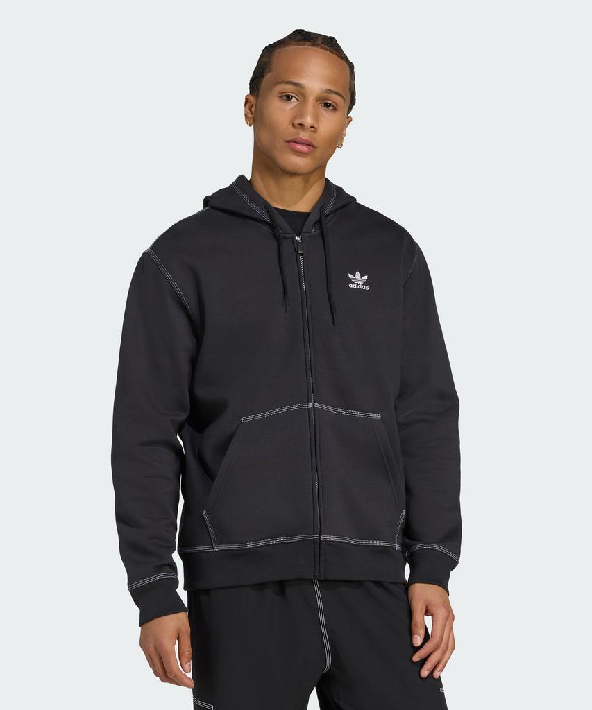 Adidas Essentials Trefoil Full-Length Zipper Hoodie Jw0969