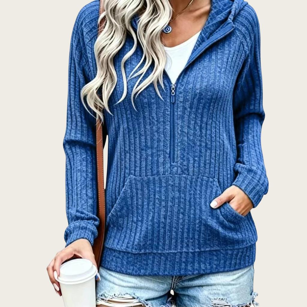 Women's Casual Loose Fit Hooded Sweatshirt Long Sleeve Pullover