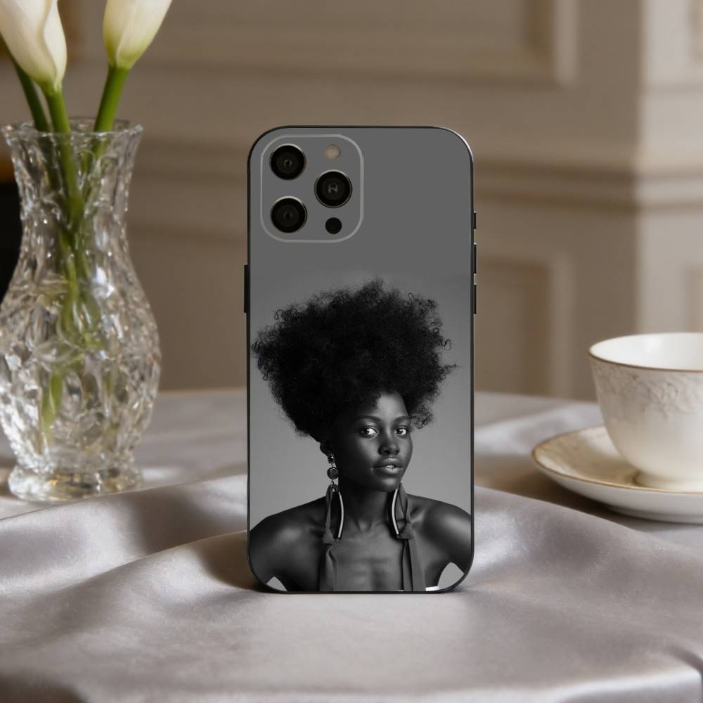 L-Lupita N-Nyongo Actress Phone Case For iPhone 17pro, 16,15,14,13,12,11 X XR Plus,Others Soft Black Cover