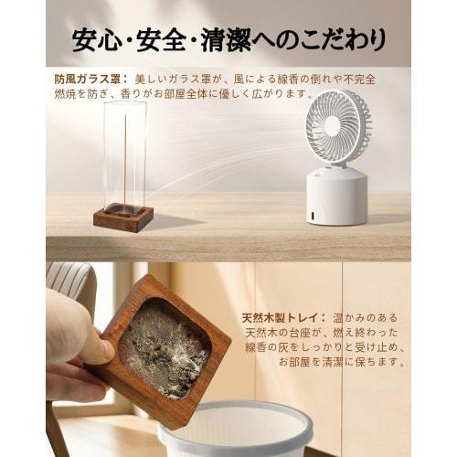 VIVAHEARTH Incense Holder, Spill-Proof Ash Holder, Stylish Glass, Brass, and Natural Wood Base, Simple Interior Design, Perfect for Entryways, Meditat