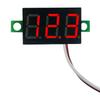 2 Wires Mini Digital Voltmeter LED Display 0.28 Inch DC Volt Meter DC 2.5V-40V Red/Blue/Yellow/Green Reverse Polarity Protection