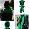 Hooded Hat Scarf Set Warmer Knitted Beanie Fashion Beanies Caps  Women Girl