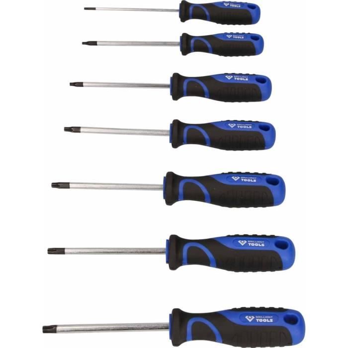 Jeu de tournevis - BRILLIANT TOOLS - BT034007 - Embouts PH - 7 pièces