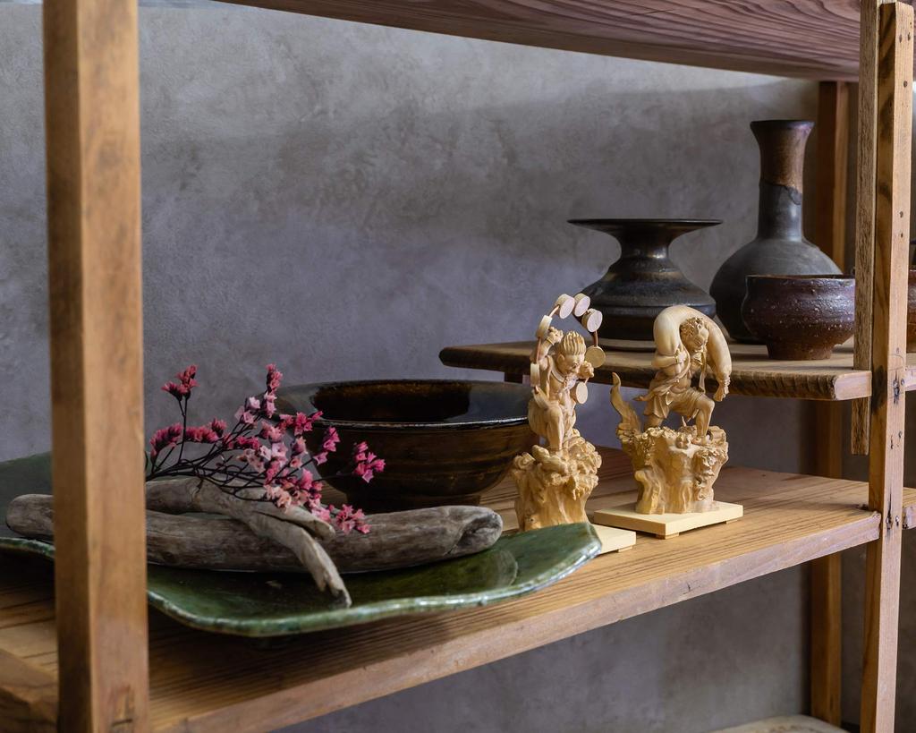 Tiny Buddha Raijin Carving Buddha Statue Buddha Statue World Raijin (Wooden Boxwood)_Wood (GSB