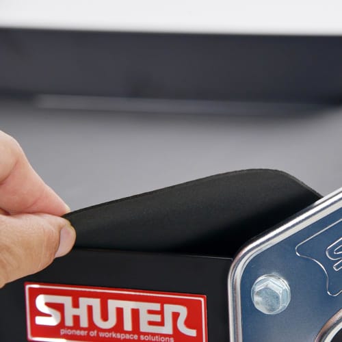 SHUTER Tool Cart, 3-Tier Tool Wagon, Tool Box with Casters, 88cm High X 89cm Wide X 52cm Deep, 200kg Load Capacity, DIY, Black, CT-1