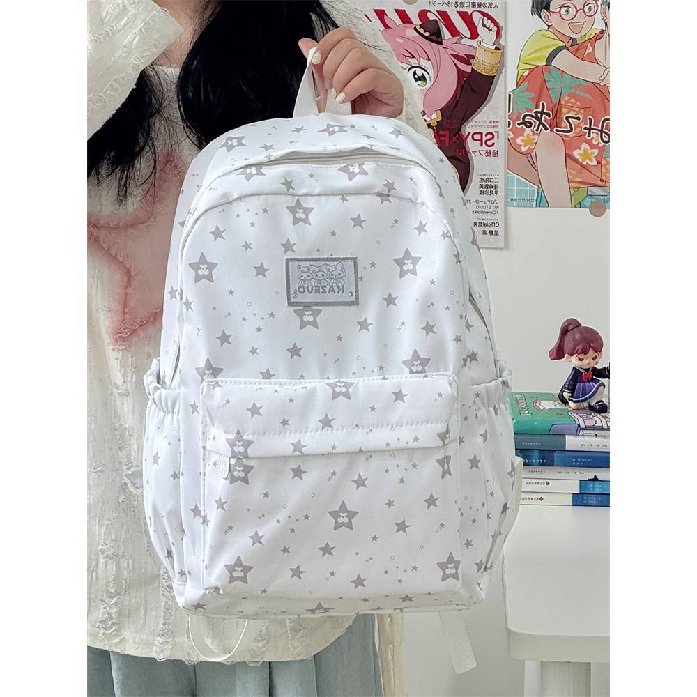 Schoolbag New Student Backpack Versatile Cute Star Backpack Girl College Student High Value Large Capacity Schoolbag
