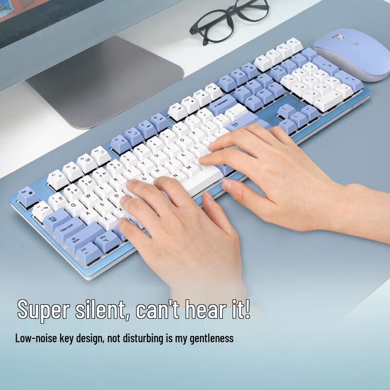 Double Shell M108 Cherry Silent Red Tri-Mode Mechanical Keyboard