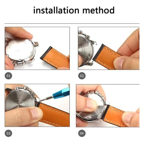 2.5mm Diameter Thick Spring Bars, Watch Strap Link Pins, Fits Seiko SKX007/SKX009 Watch Cases (18mm, 20mm, 20mm, 22mm, 24mm) (10 Pieces, 22mm)