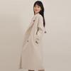 Eleganter Wollmischmantel in koreanischem Stil, mittellang