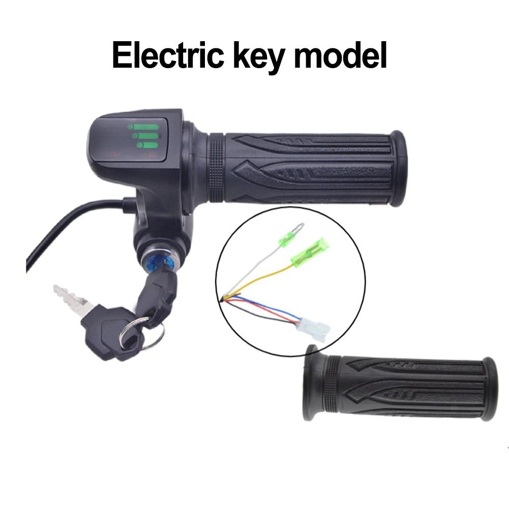 EBike Throttle Grip with Keys and 5 Pin Interface for Electric Scooter