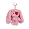 Juju Rabbit Plush Keychain Heart Eye Bunny Long Ears Plushies Stuffed Animal Doll Backpack Pendant Birthday Gifts