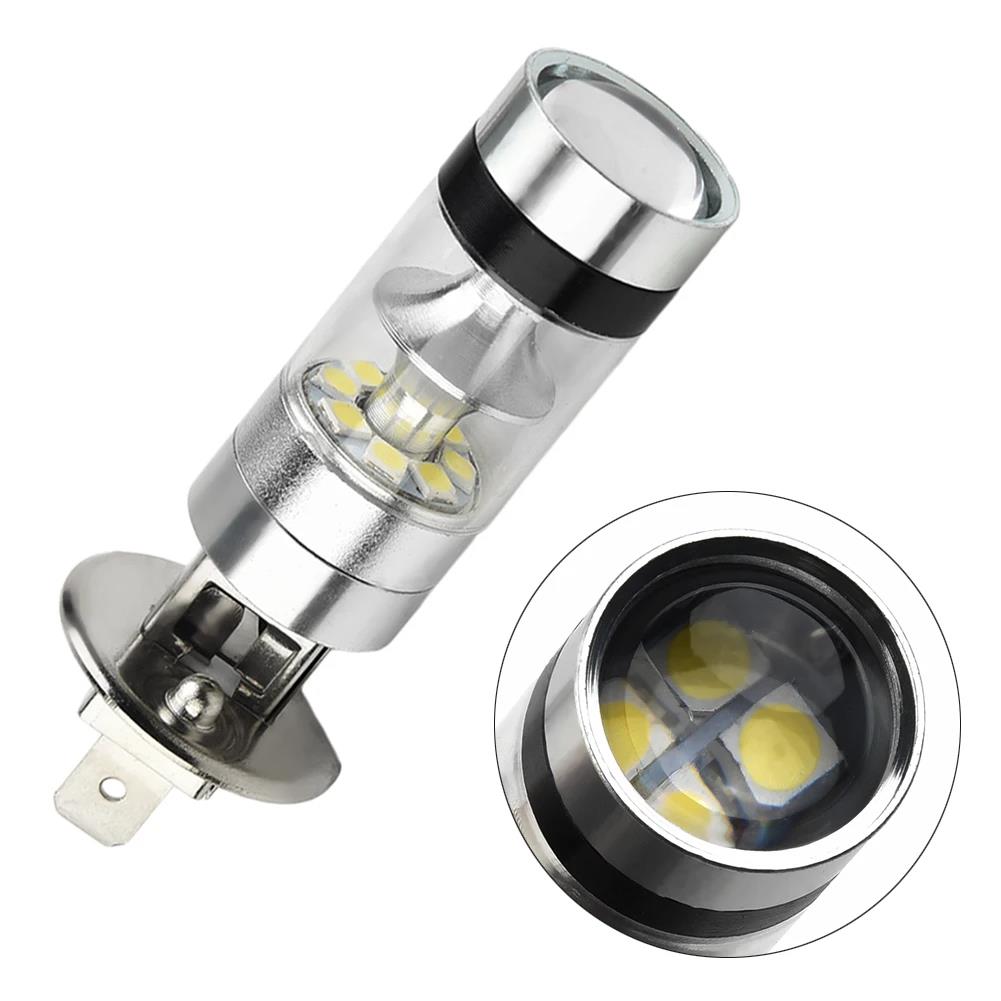 2pcs Car Headlight Bulbs H1 100W LED White 12V-24V 20-For Projector Fog Driving DRL Light Bulb 6000K Car Accessories Bulbs 7