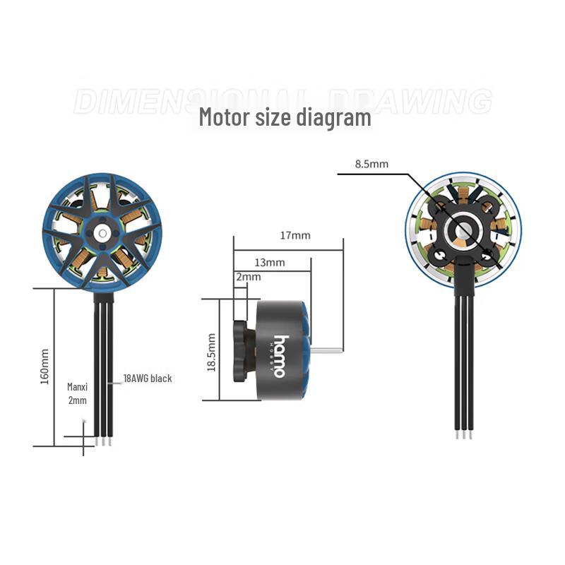 RUSHFPV Blade HAMO HOBBY 1404 FPV Drone Motor