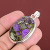 Copper Purpurite Pendant 925 Sterling Silver Pendant Handmade Jewelry Genuine Gemstone Pendant Antique Pendant Gifts For Him Silver Jewelry
