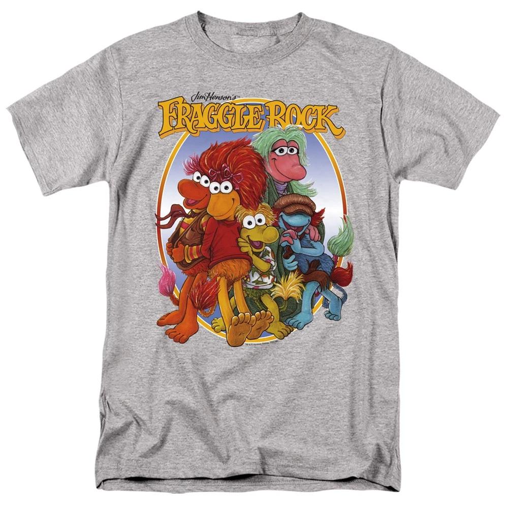 Fraggle Rock - Group Hug - Unisex Short Sleeve Children s T-shirt - Gray 130