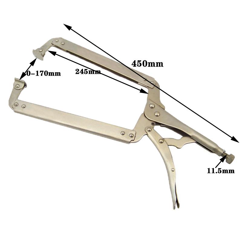 Adjustable Locking Pliers with Swivel Pad & Tenon Locator for Woodworking - Durable Steel Alloy Hand Tool for Carpentry DIY