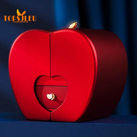 Colier pentru femei cu carcasă de depozitare, ultraușor, care nu se decolorează, colier bijuterii strălucitoare, felicitare, cadou de trandafiri conservați