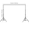 Andoer 200 * 300 cm / 78 * 118 cali Regulowany stojak na tło Zestaw fotograficzny Wsparcie w tle