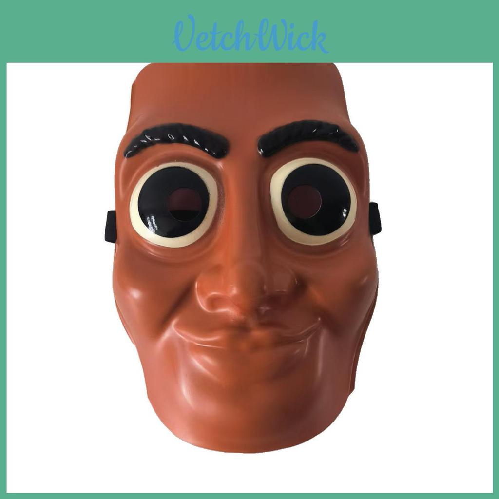 Tungtungtungsahur Plastic Cartoon Mask With Smiling Face For Couple Costume Fun