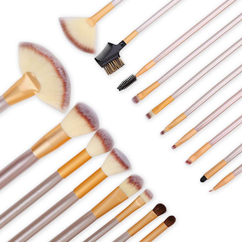 Makeup Brush Set With 12 Synthetic Fiber Brushes For Professional And Gift Use