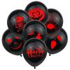 10Pcs Happy Halloween Party Decorations Funny Black Halloween Balloons Party Supply Home Decor Halloween Gift CDN