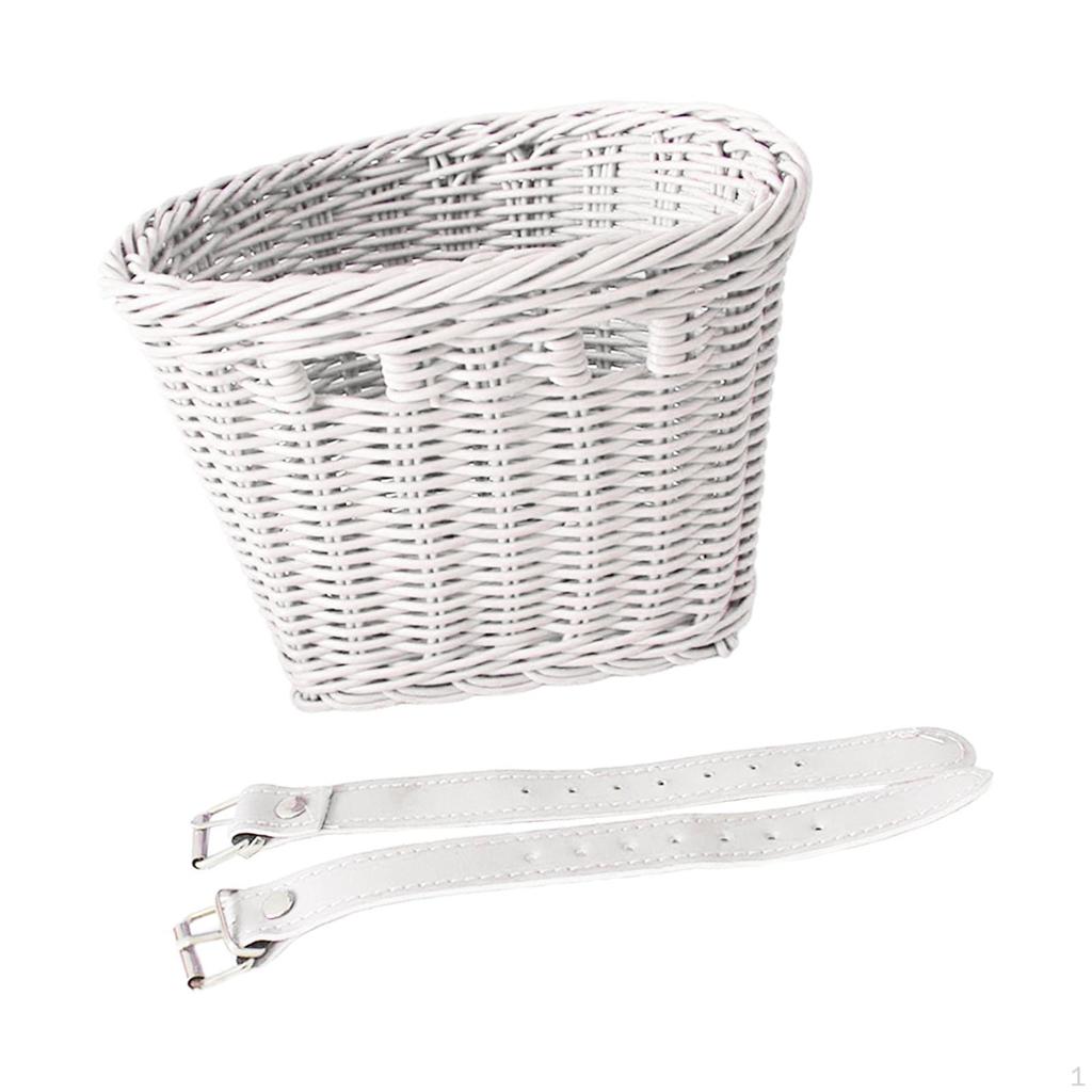 Coș de depozitare pentru ghidon de bicicletă pentru copii Material PP țesut manual Bicicletă universală de echilibru Robustă