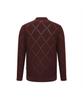 Dagseusyeocheu Rayon Blend Argyle Cardigan Regular Fit Red_Dma1Swcd102R1