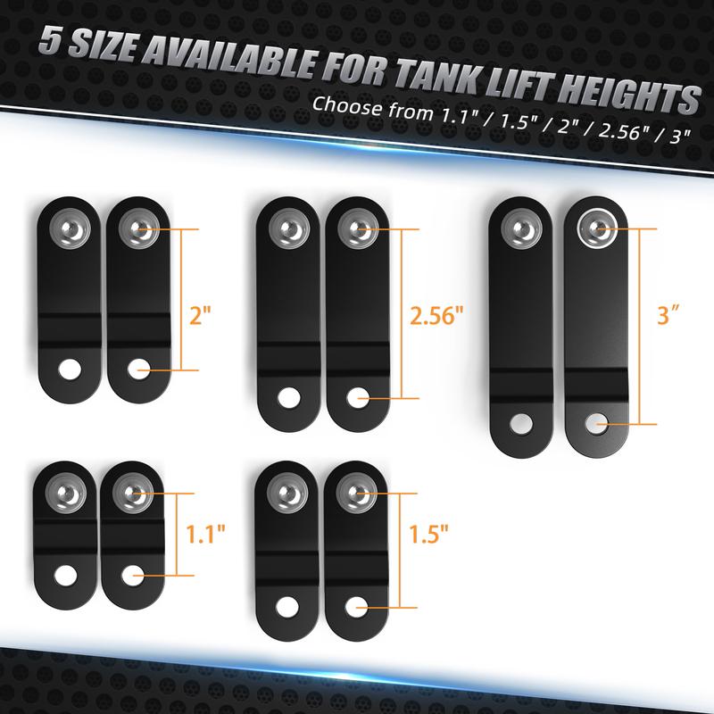 1.1/1.5/2/2.56/ 3" Tank Riser Bracket Lift Kit For Harley XL1200X 2010-2018 Iron 883 XL883N 2009-2018 Sportster 883 XL883L 12-18