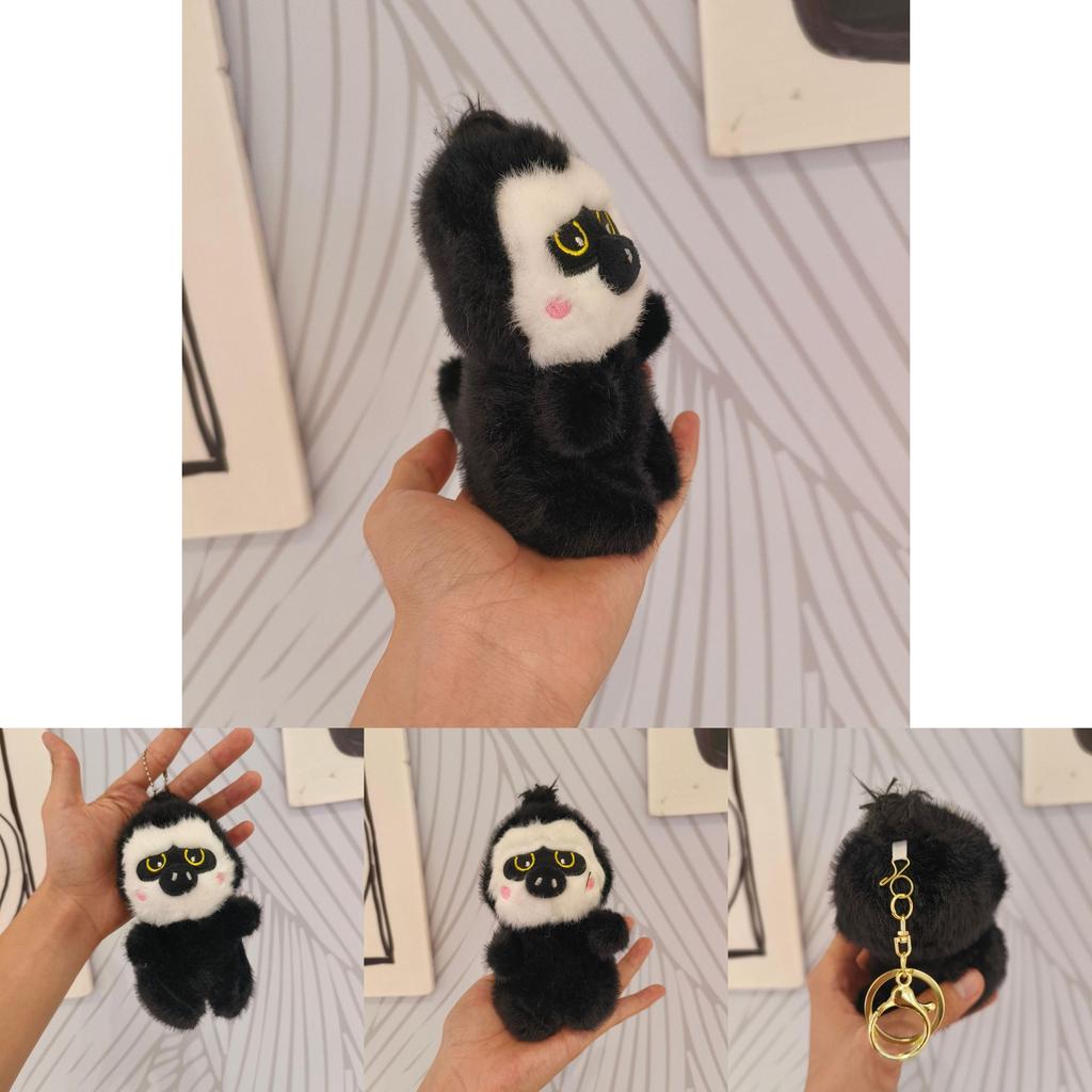Soft And Cuddly Plush Gorilla Keychain Charming Animal Plush Toy For Kids And Adults
