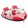 Towable Tubes for Boating, 2-Rider Inflatable Boat Tubes and Towables, 154 kg Capacity Water Sport Tubes for Boat to Pull - with 2 Cockpits, Full