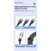 3 In 2 Fast Charging Cord for Iphone Huawei Micro Usb Type C Charger Cable 1.2M Multi Usb Port Multiple Usb Charging Cord